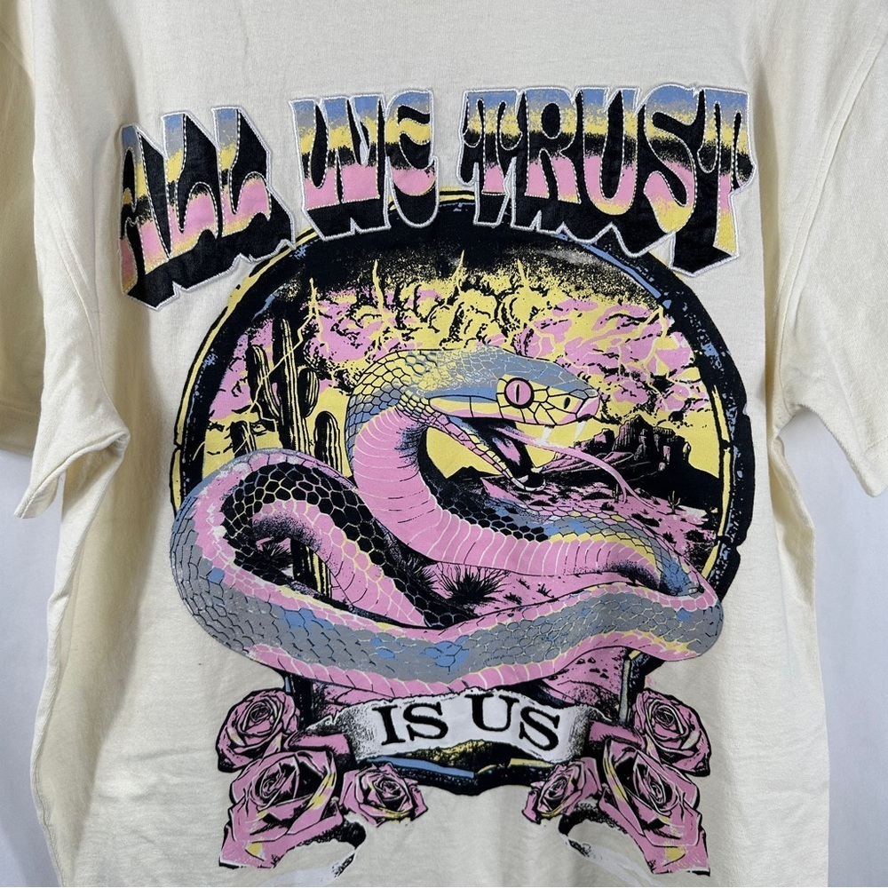 Cream Cotton T-Shirt - Picture 4 of 9